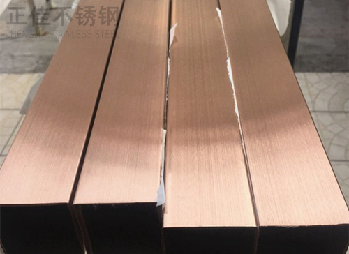 玫瑰金亚搏足球装饰方管2