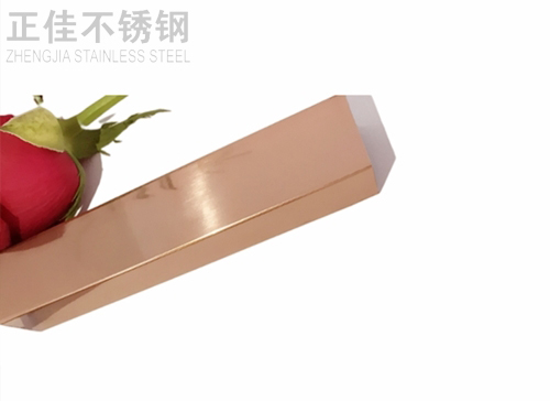 304亚搏足球方管玫瑰金镜面2