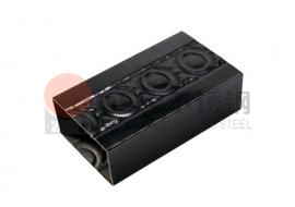 元宝花纹亚搏足球矩形管镀黑