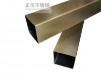 古铜色亚搏足球装饰方管展示图